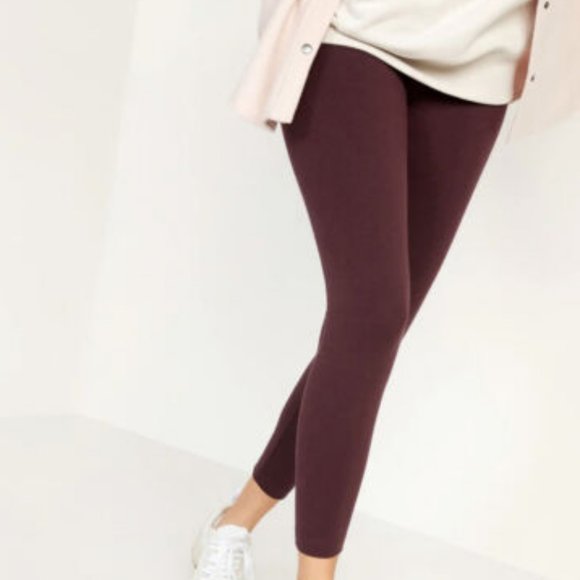 High-Waisted Jersey Ankle Leggings - Picture 2 of 5